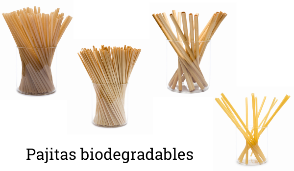 Pajitas Biodegradables Negras de calidad